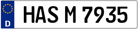 Trailer License Plate